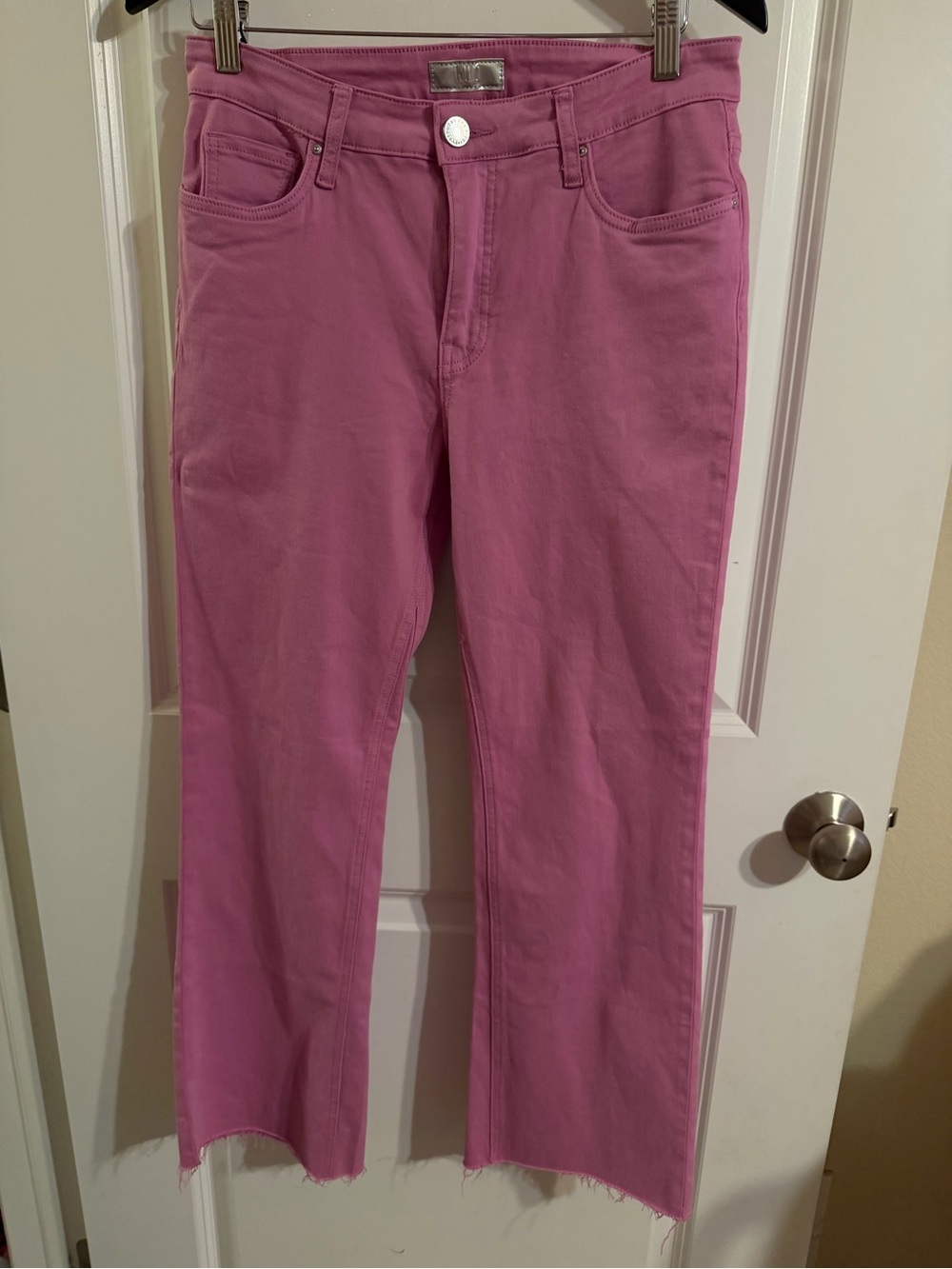 Kut from the Kloth Rose-Pink Kelsey Ankle Flare Leg Jeans size 6